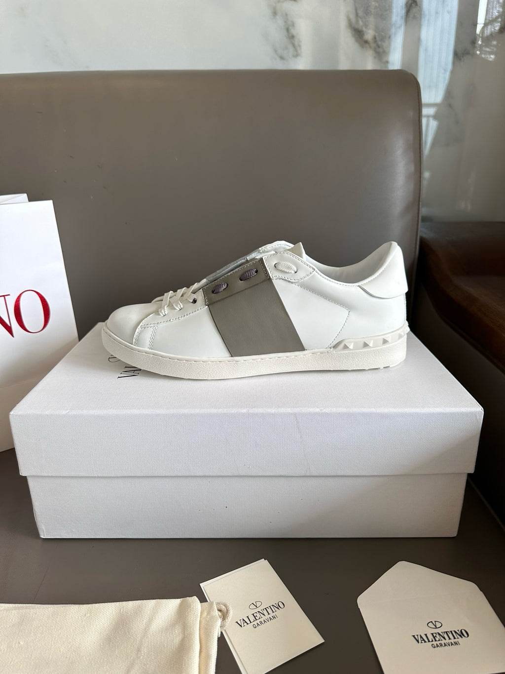 Valentino Open Sneakers light army green Men