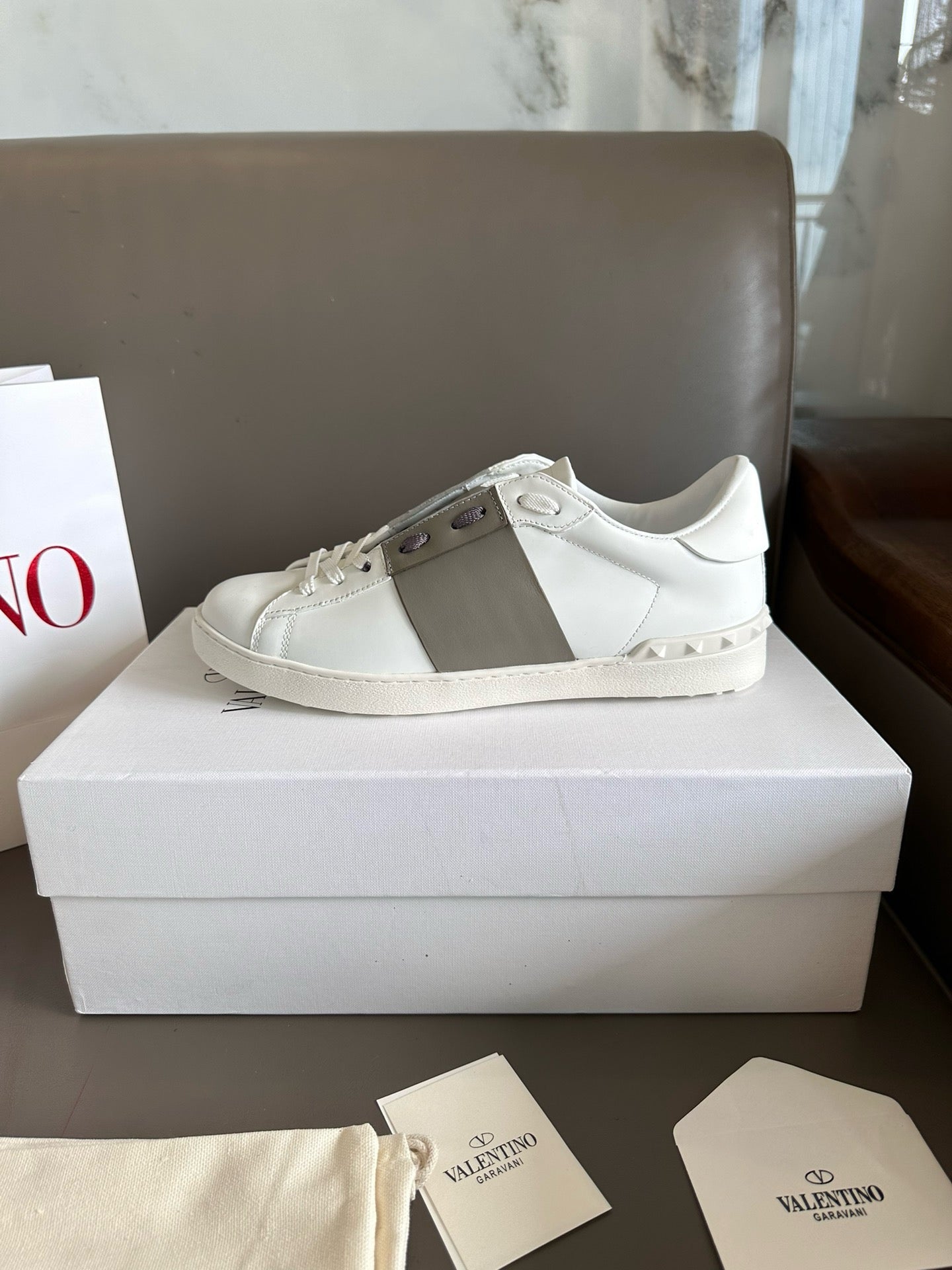 Valentino Open Sneakers light army green Men