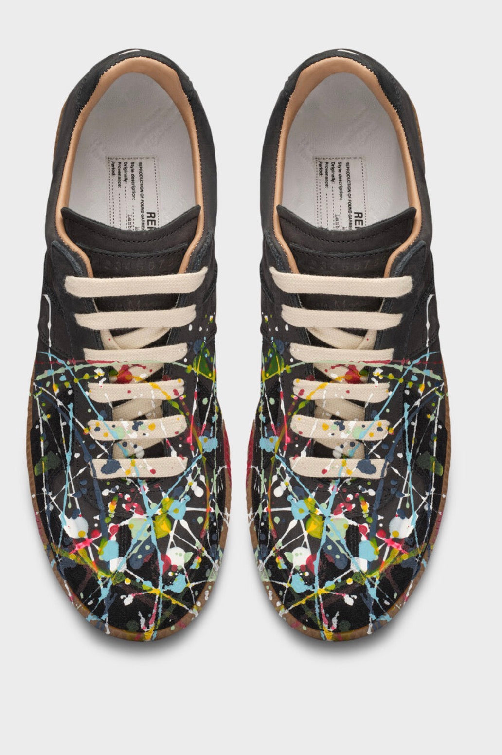 Maison Margiela Black Paint splatter gats