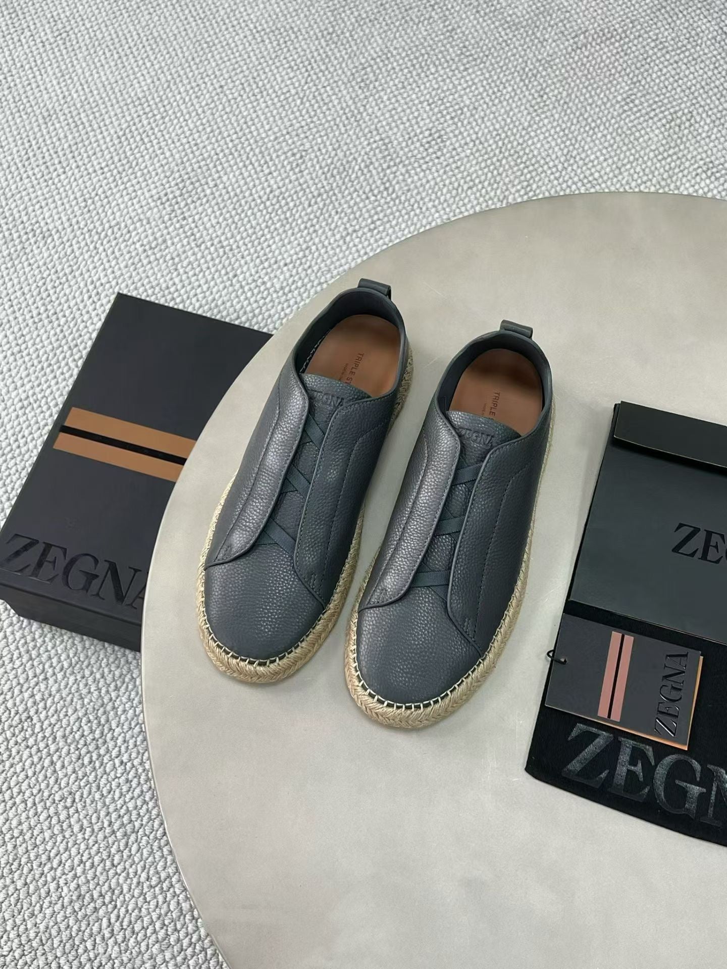 Zegna Triple Stitch Espadrilles