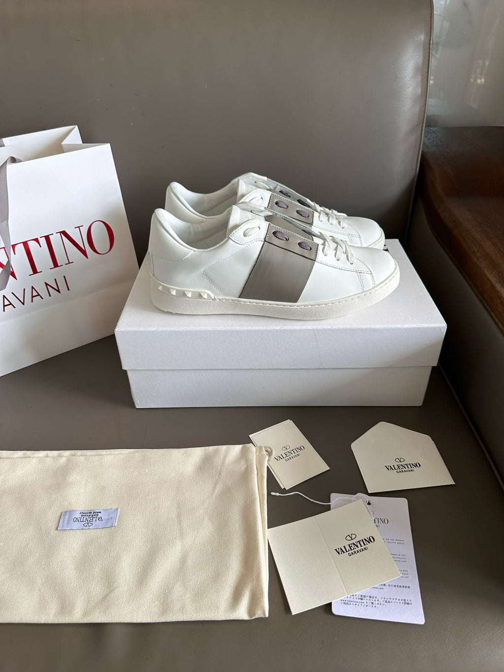 Valentino Open Sneakers light army green Men