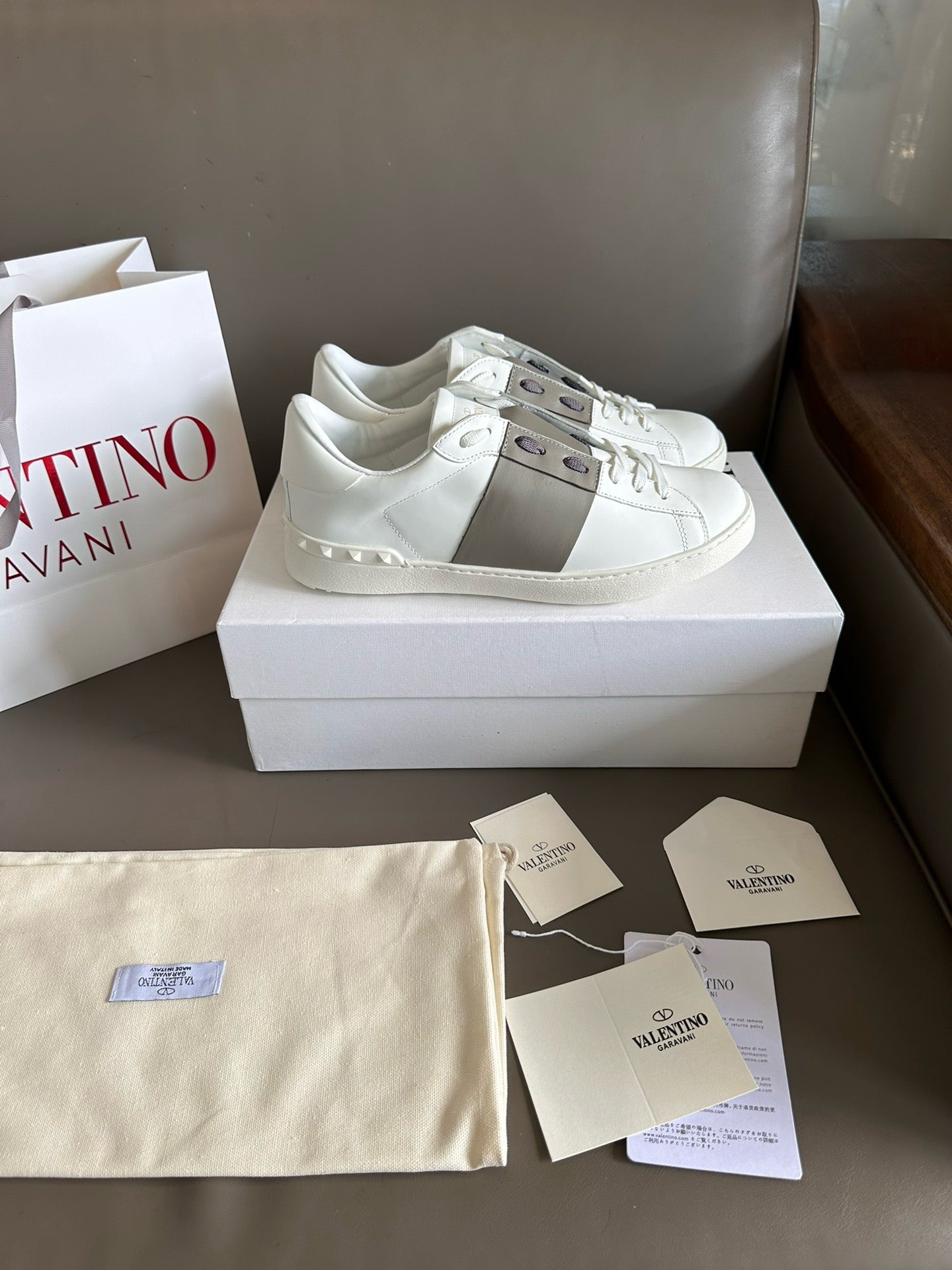 Valentino Open Sneakers light army green Men