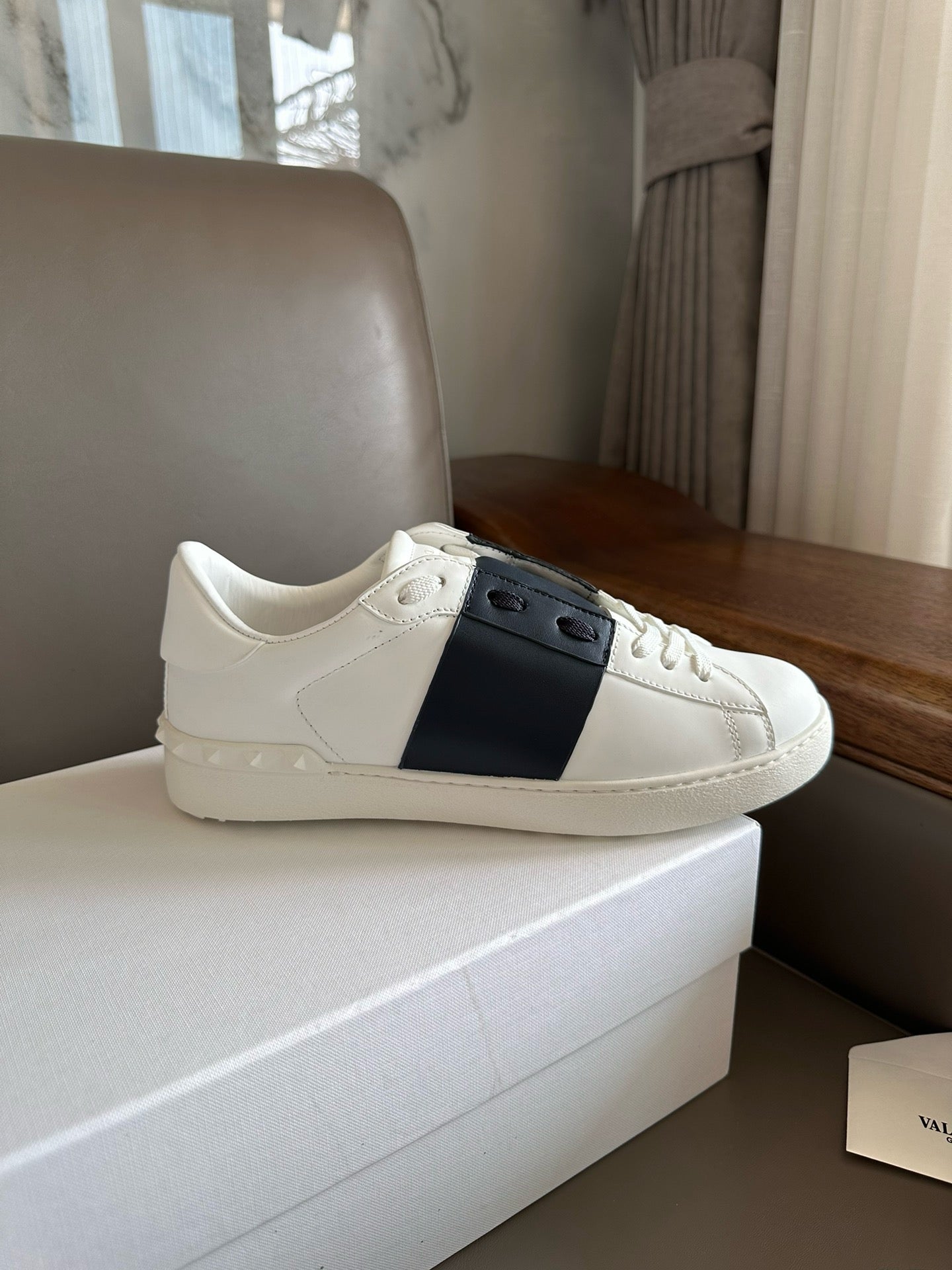 Valentino Open sneakers Navy blue Men