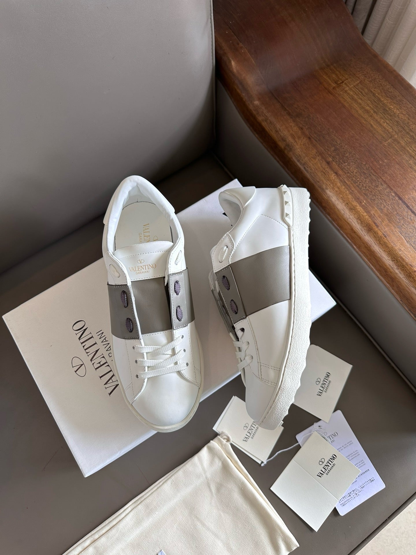 Valentino Open Sneakers light army green Men