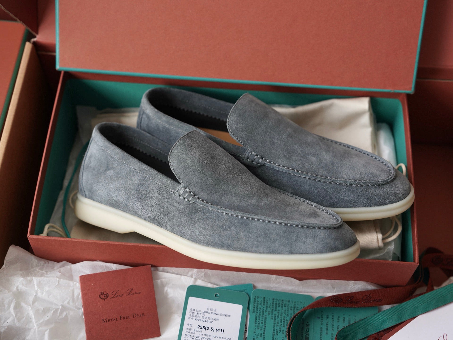 Loro Piana Summer Walk Grayish blue
