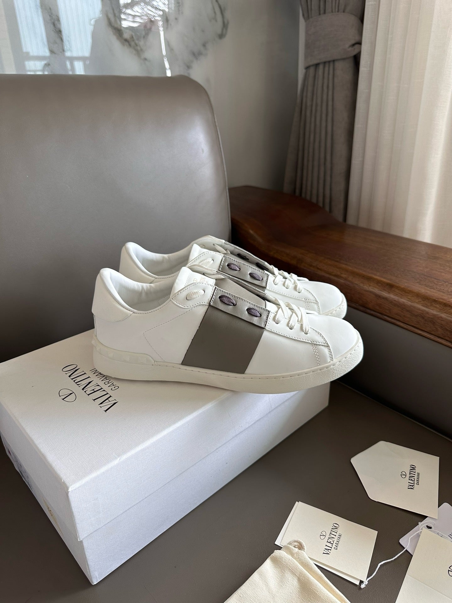 Valentino Open Sneakers light army green Men