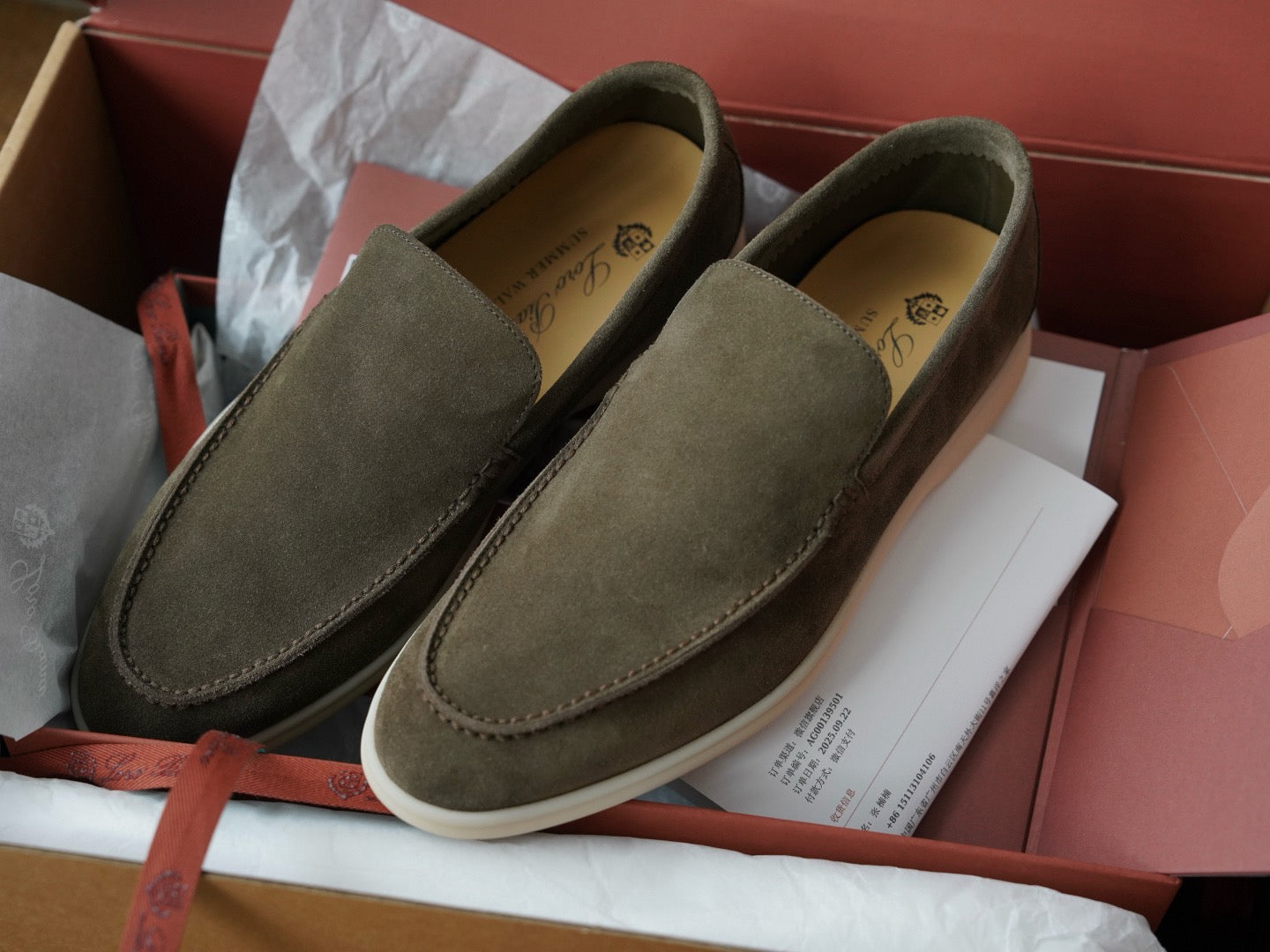 Loro Piana Men Summer walk army green