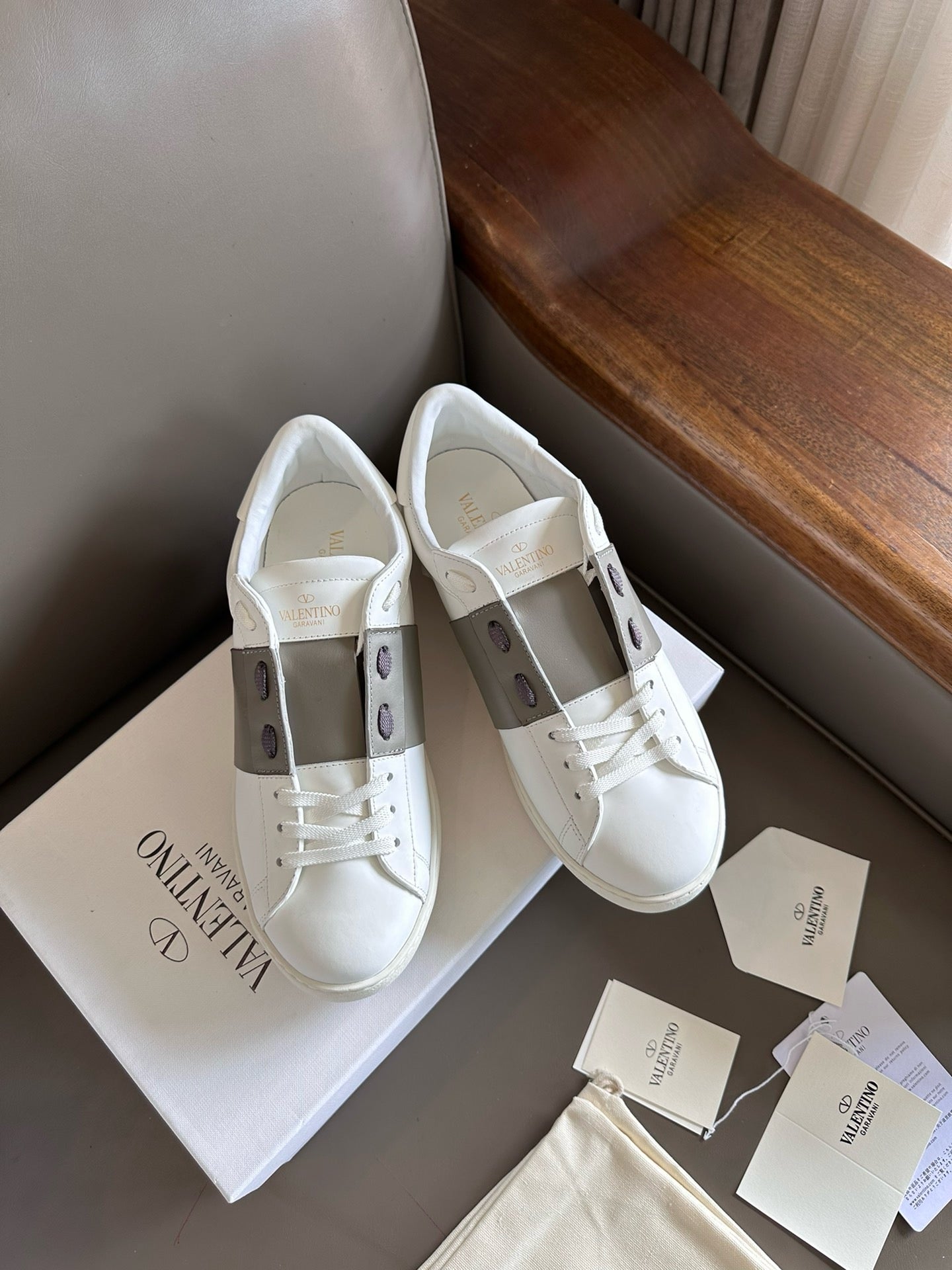 Valentino Open Sneakers light army green Men