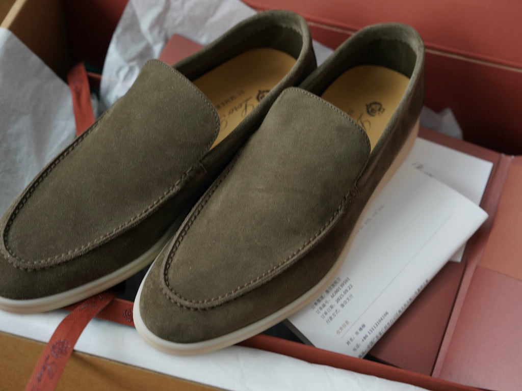 Loro Piana Men Summer walk army green