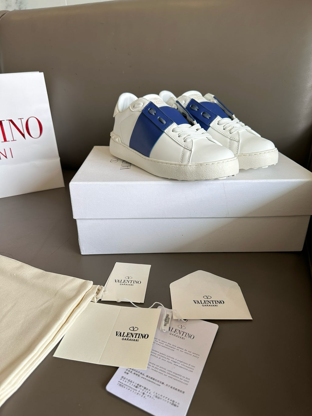 Valentino Open Sneakers Blue men
