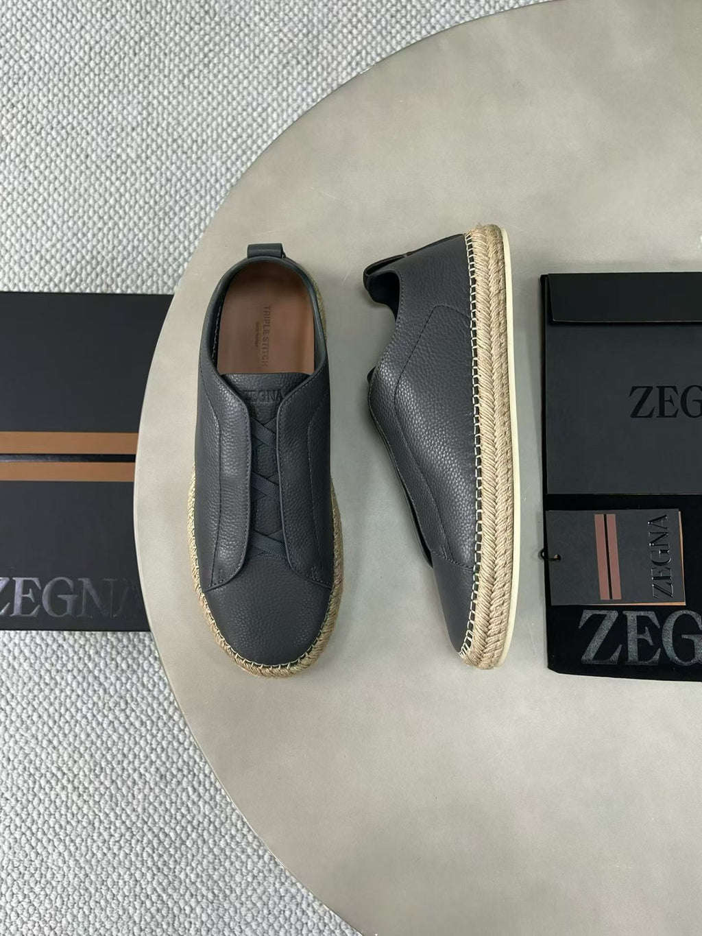 Zegna Triple Stitch Espadrilles