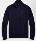 Polo Ralph Lauren Cable-Knit Cotton Quarter-Zip Jumper