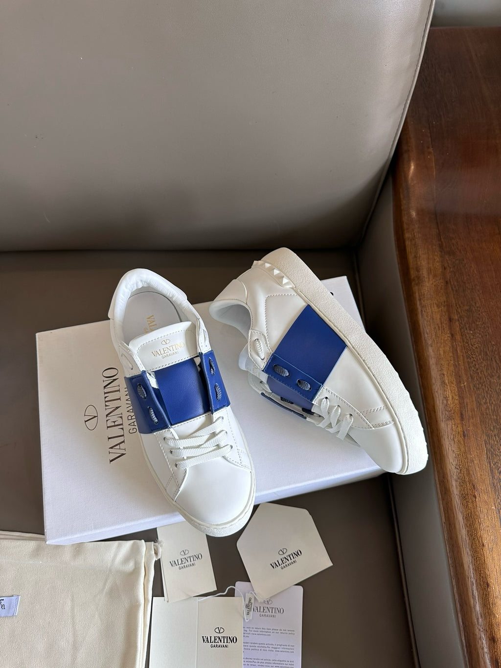 Valentino Open Sneakers Blue men