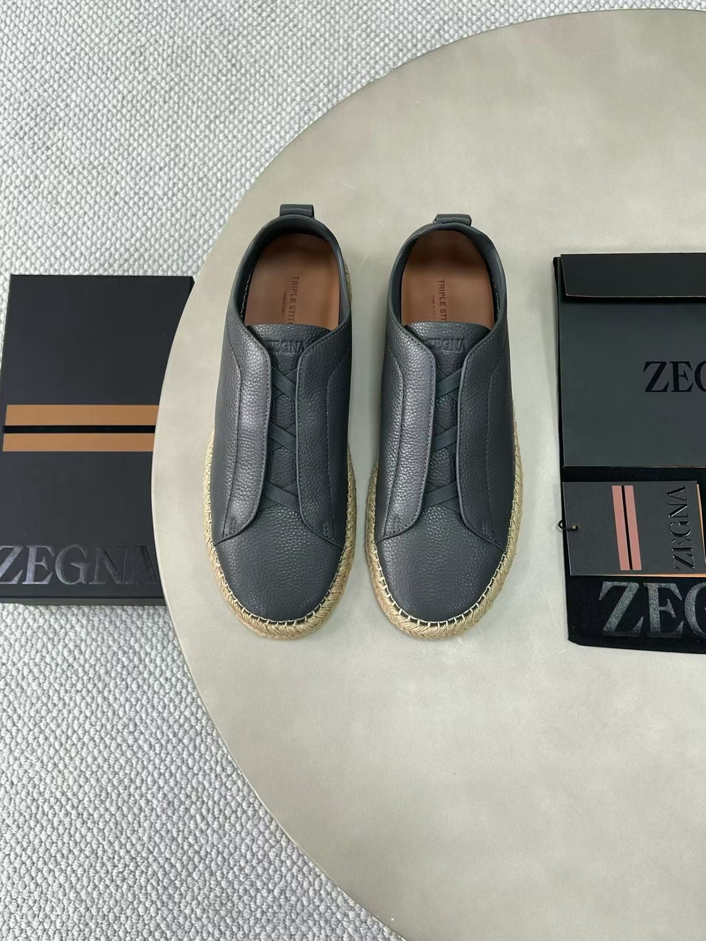 Zegna Triple Stitch Espadrilles