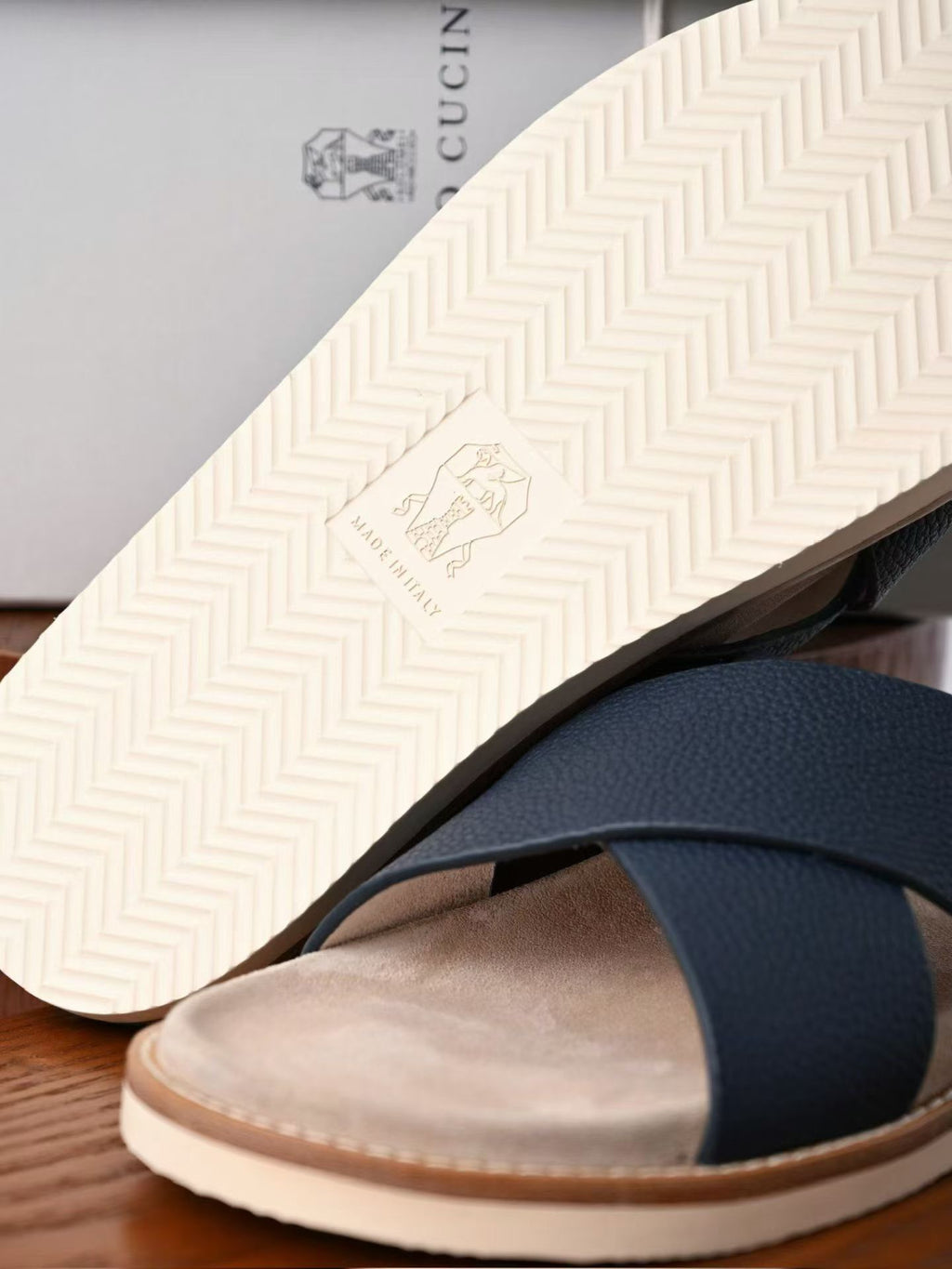 Brunello Cucinelli suede sandals