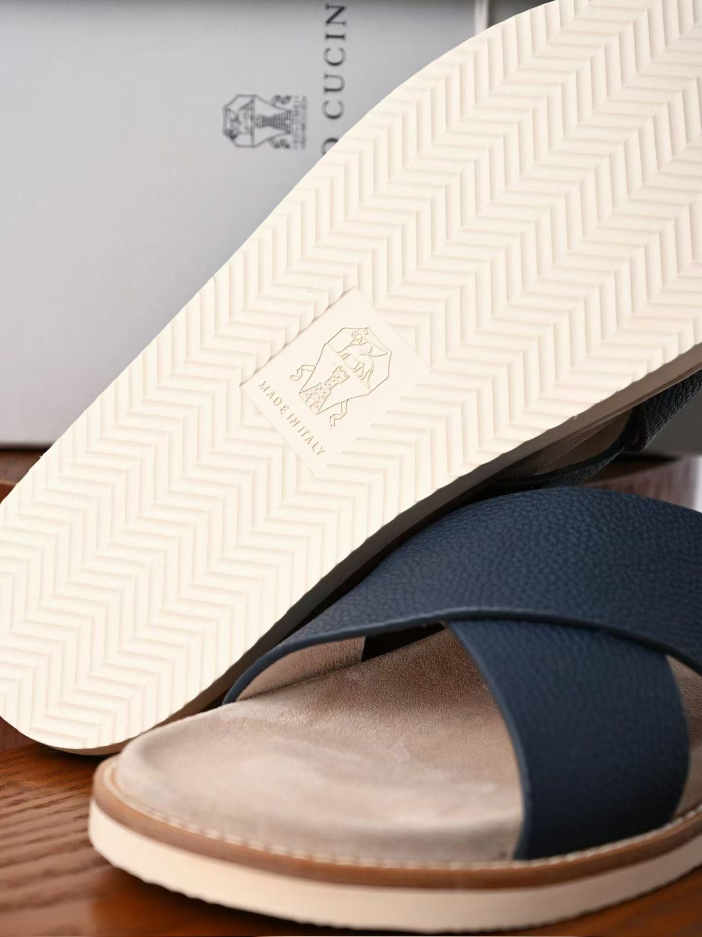 Brunello Cucinelli suede sandals