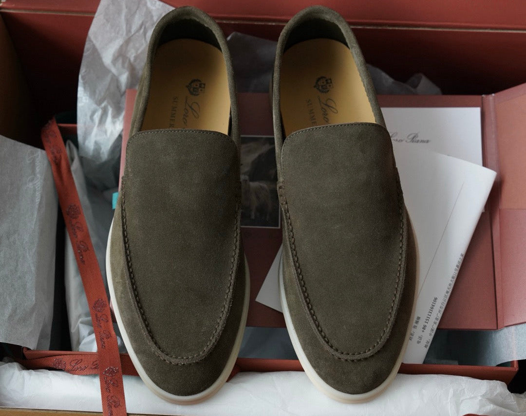 Loro Piana Men Summer walk army green