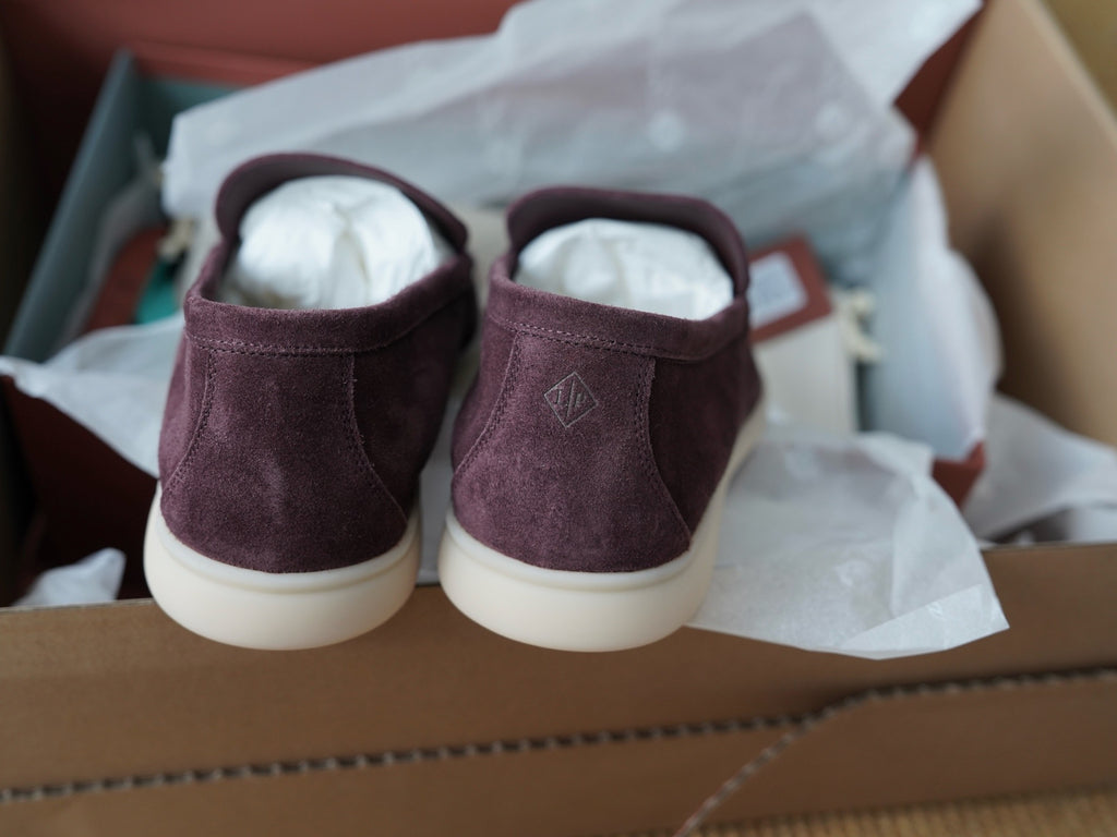 Loro Piana Men Summer walk burgundy