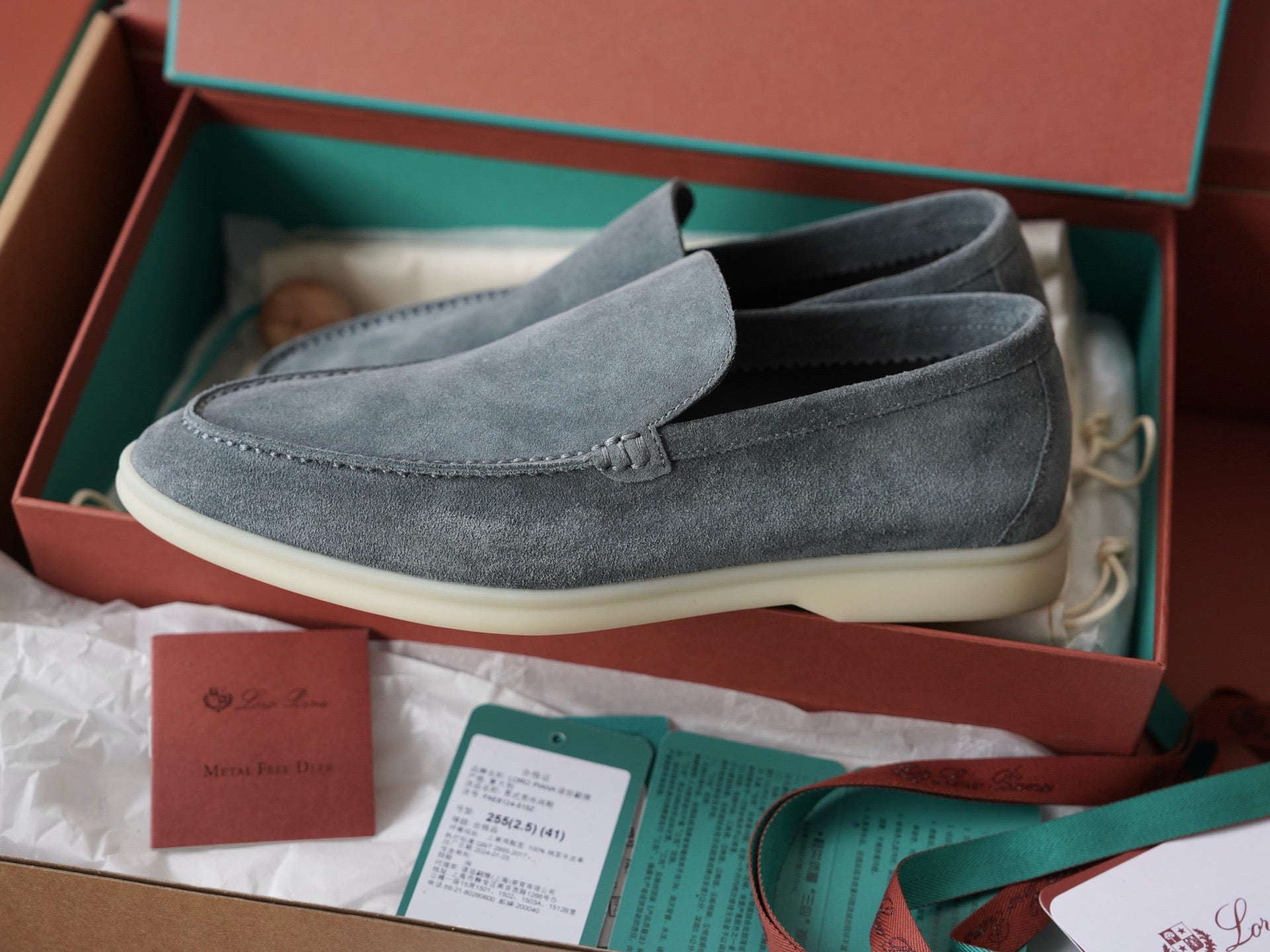 Loro Piana Summer Walk Grayish blue