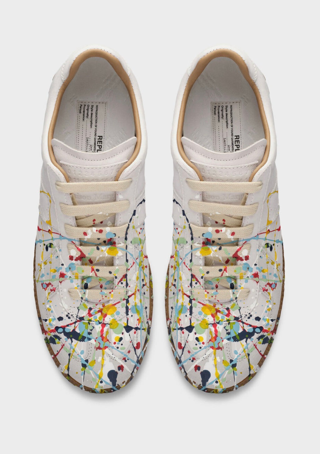 Maison Margiela White Paint splatter gats