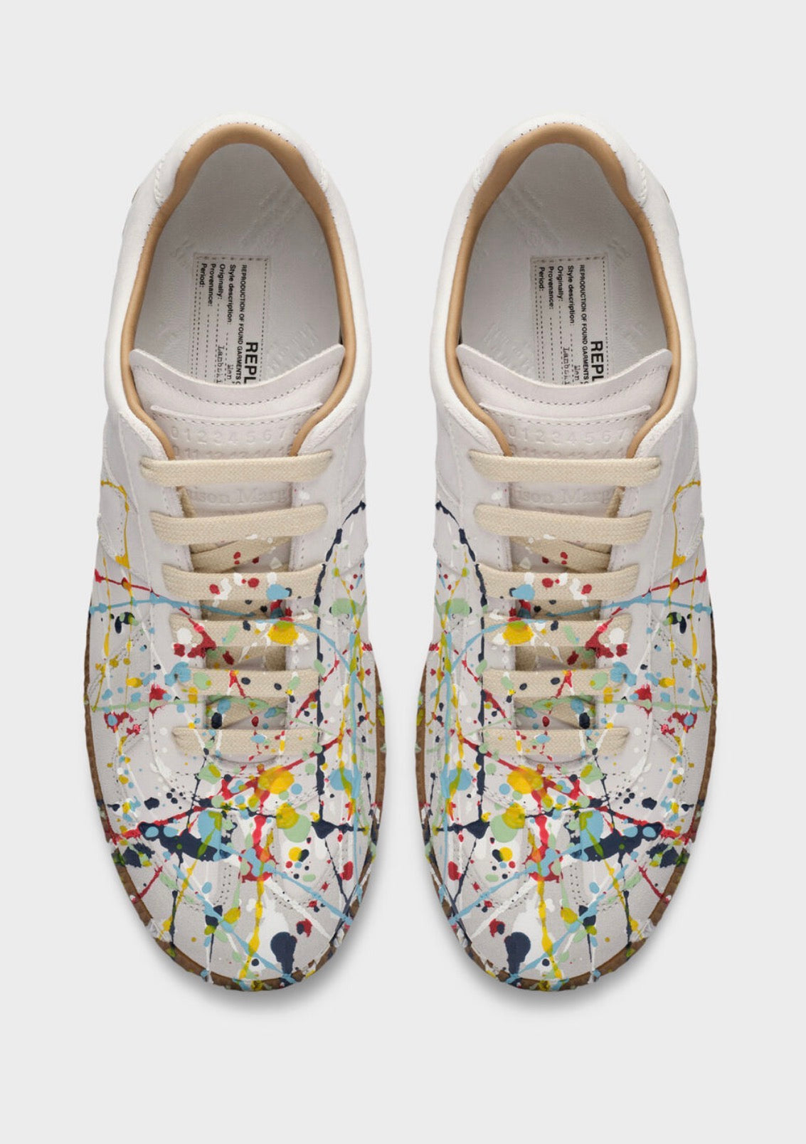 Maison Margiela White Paint splatter gats