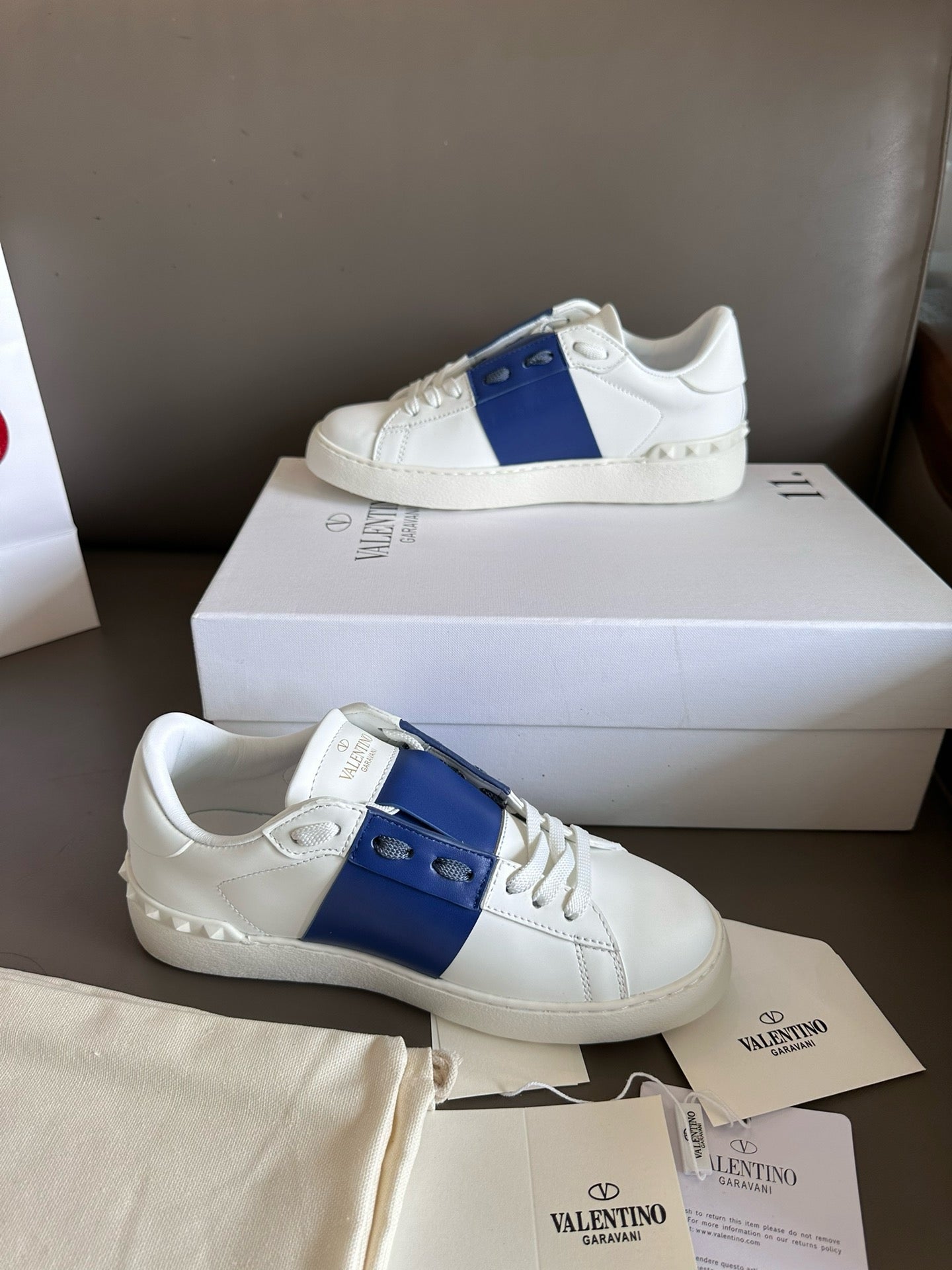 Valentino Open Sneakers Blue men