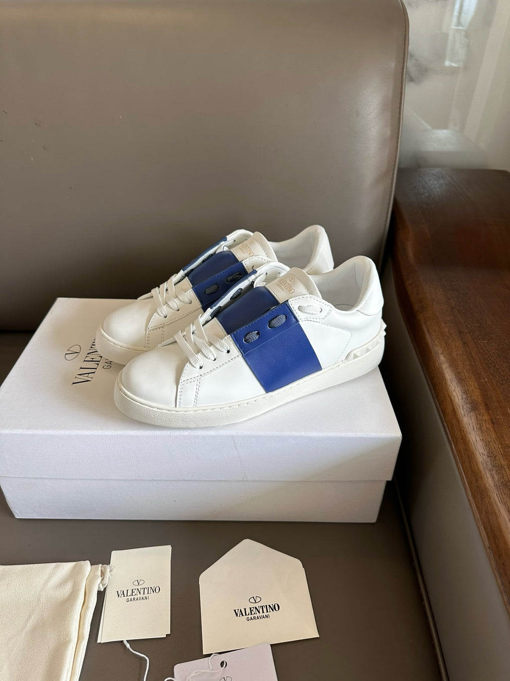 Valentino Open Sneakers Blue men