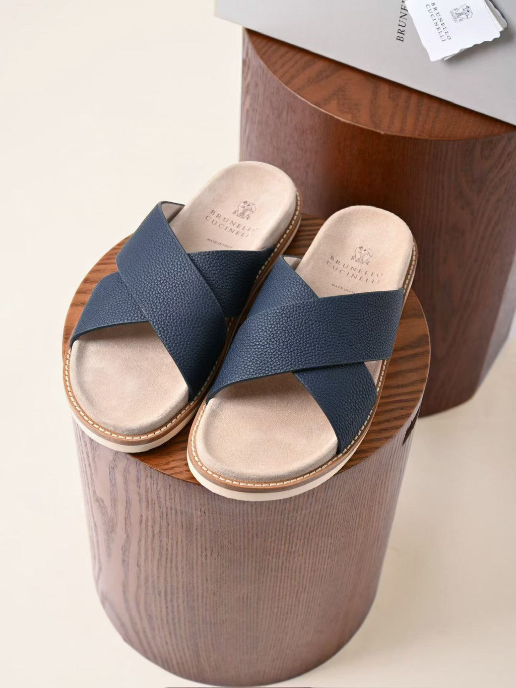 Brunello Cucinelli suede sandals