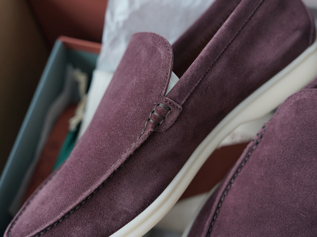 Loro Piana Men Summer walk burgundy
